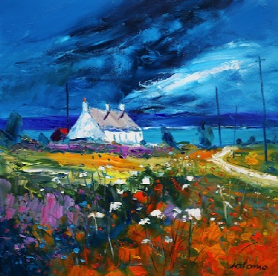 Autumn Squall passing Isle of Gigha 
24x24
SOLD